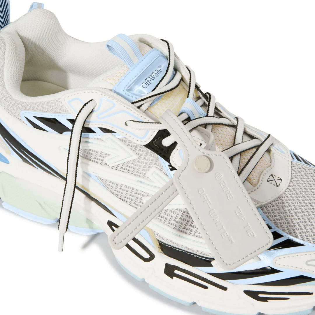 Off "Be Right Back" Sneaker White Blue