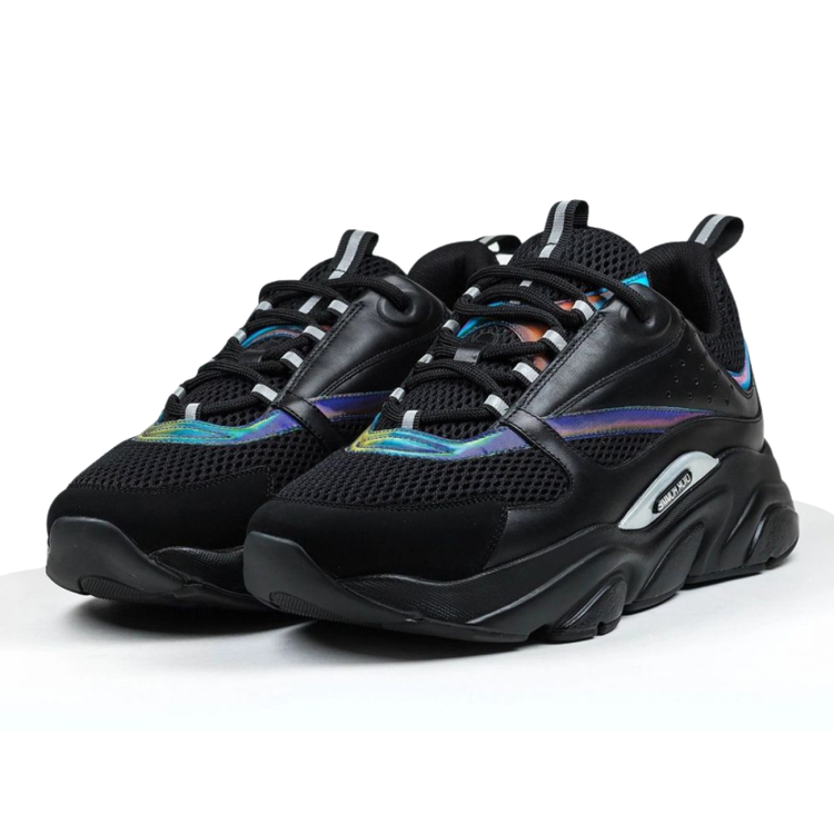 "B22" Black Reflective Rainbow