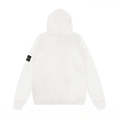 "Stone" Hoodie White