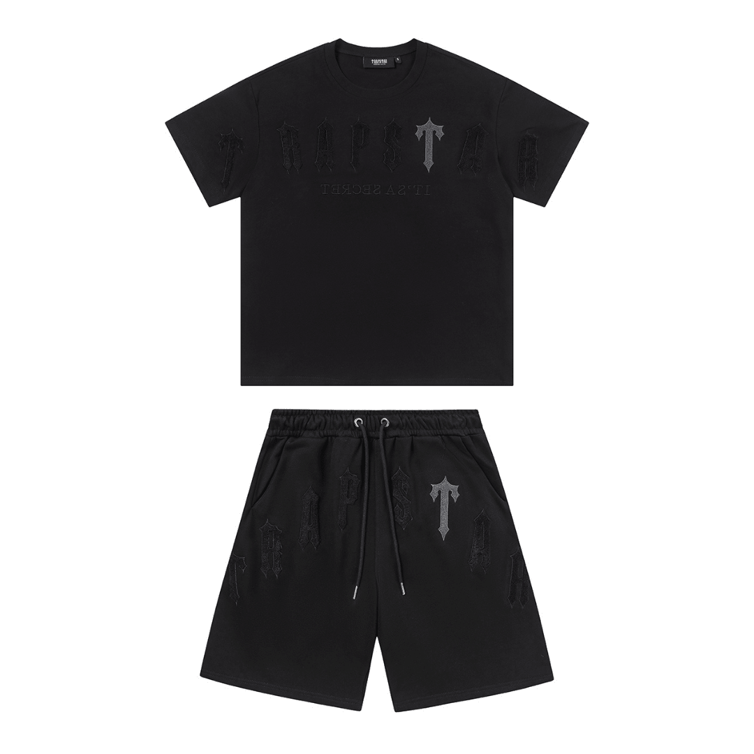"TS" Short Set Black