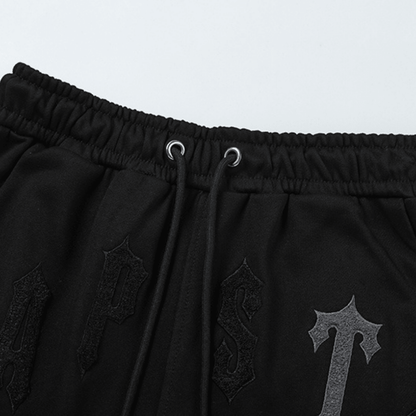 "TS" Short Set Black
