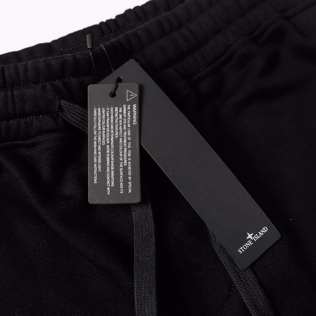 "Stone" Monogram Shorts Black