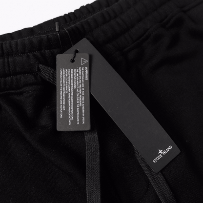 "Stone" Monogram Shorts Black
