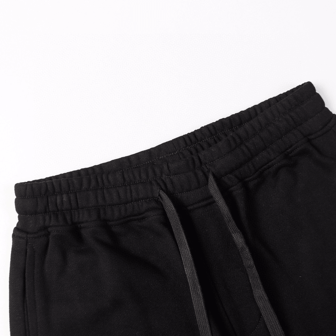 "Stone" Monogram Shorts Black