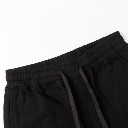 "Stone" Monogram Shorts Black