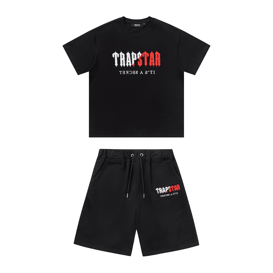 "TS" Short Set Black Red White