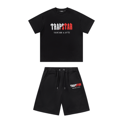 "TS" Short Set Black Red White