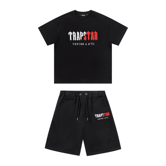 "TS" Short Set Black Red White