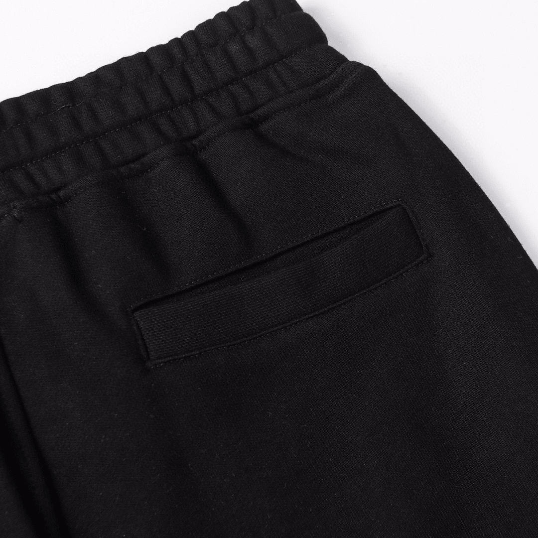 "Stone" Monogram Shorts Black