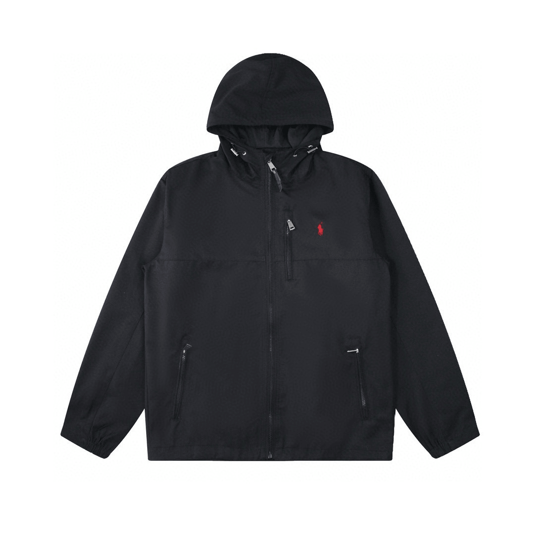 "RL" Windbreaker Black