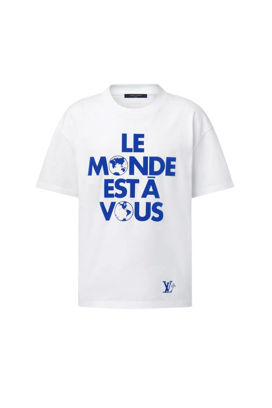 Intarsia "The World is Yours" T-shirt