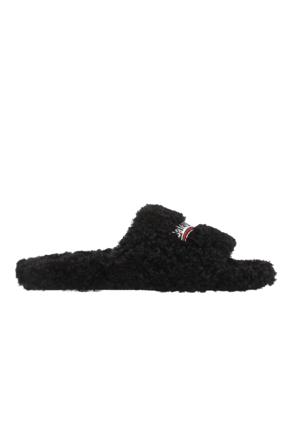 "Balenci" Fur Slides