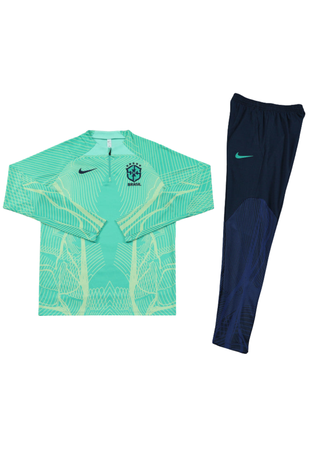 "Brazil" Dark Blue and Green Tracksuit