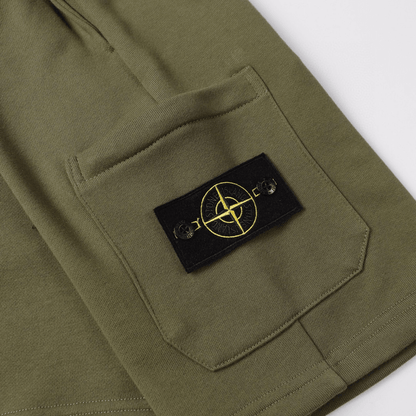 "Stone" Monogram Shorts Kaki