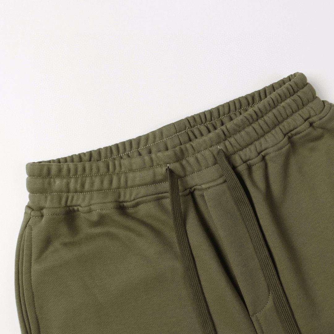"Stone" Monogram Shorts Kaki