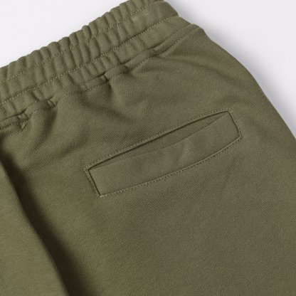 "Stone" Monogram Shorts Kaki