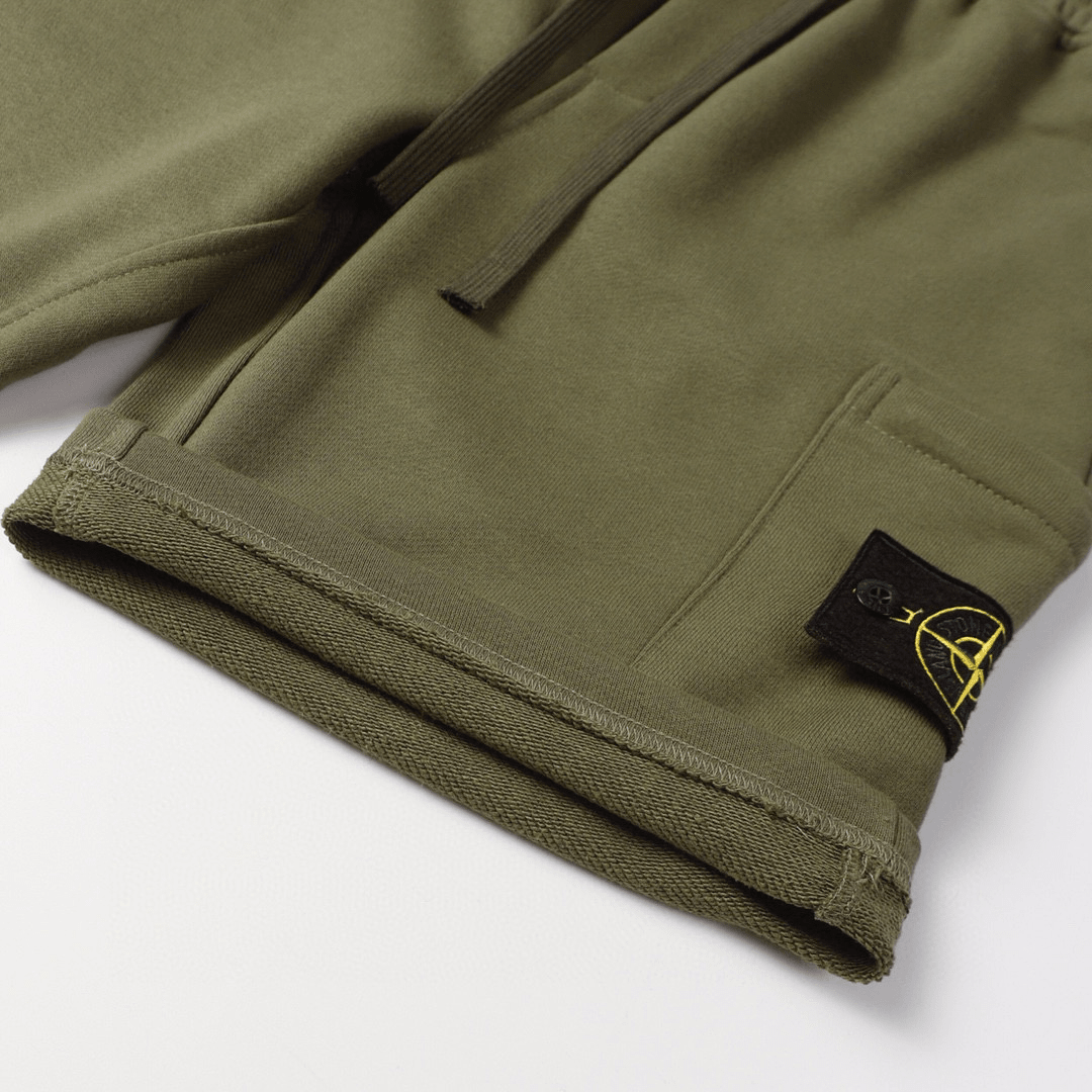 "Stone" Monogram Shorts Kaki