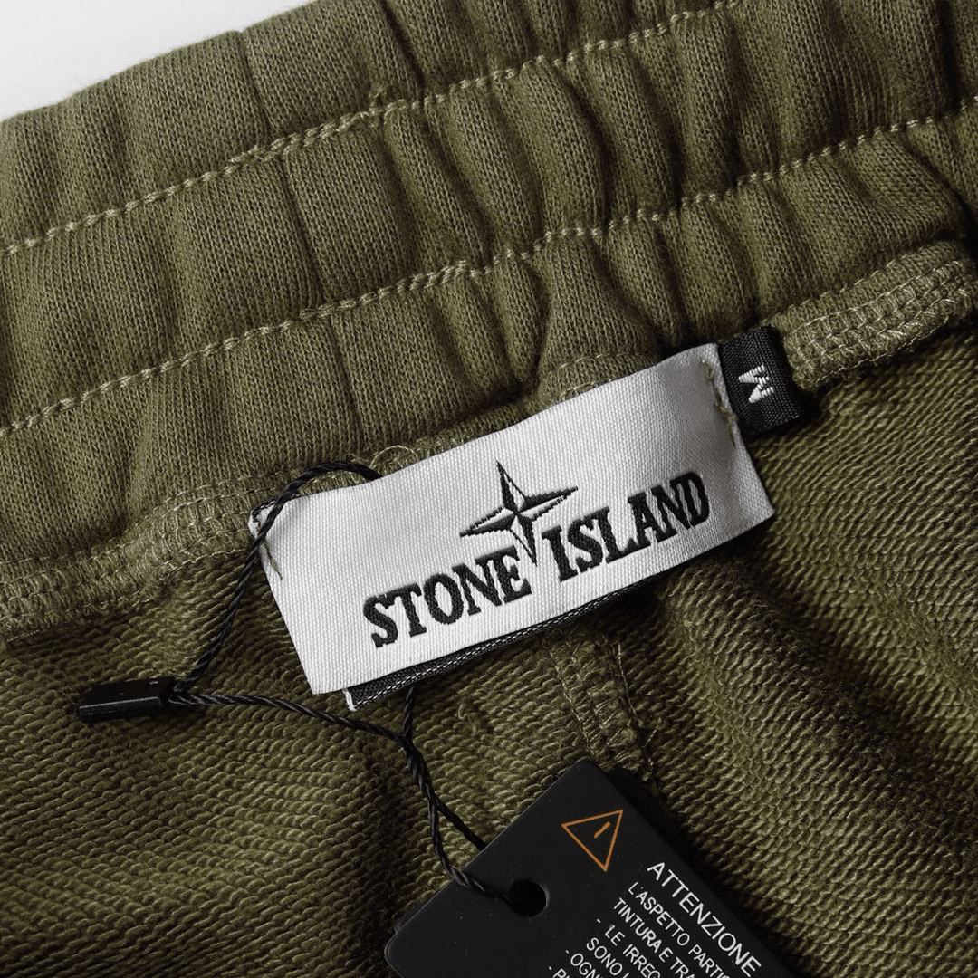 "Stone" Monogram Shorts Kaki