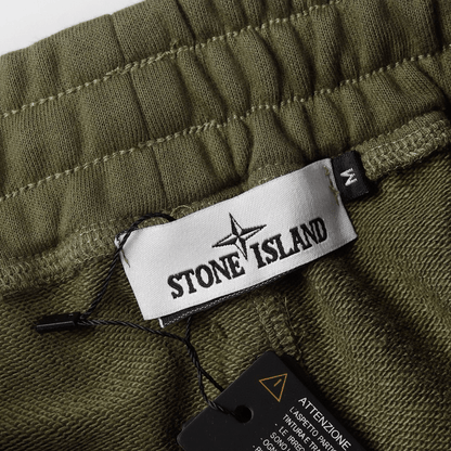 "Stone" Monogram Shorts Kaki