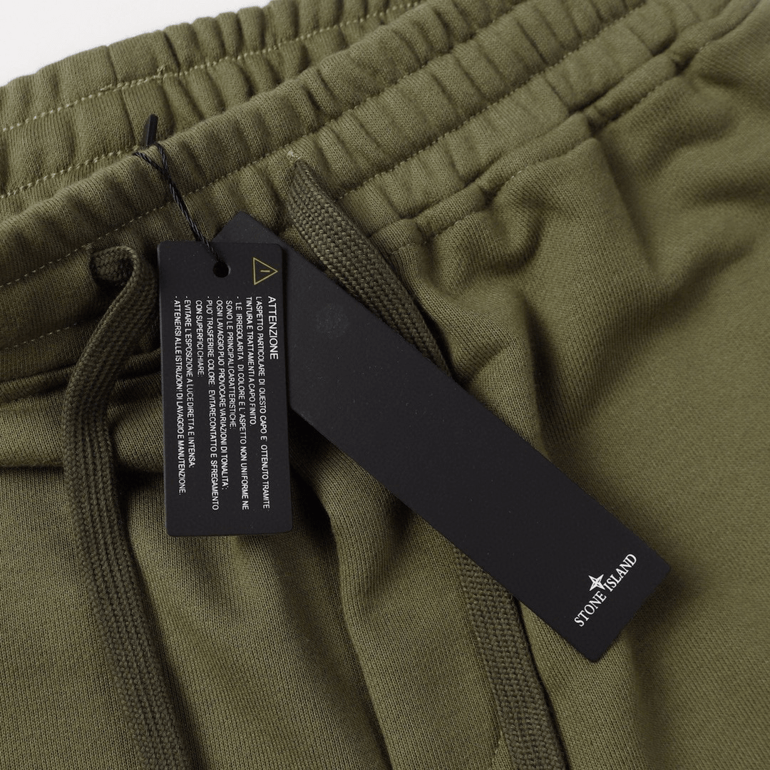 "Stone" Monogram Shorts Kaki