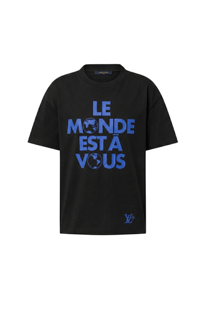 Intarsia "The World is Yours" T-shirt