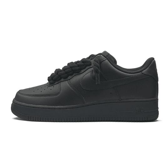 "AF1" Black - Black Rope Laces