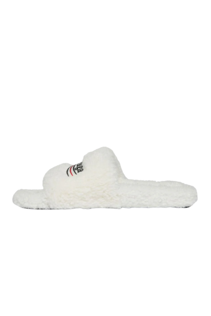 "Balenci" Fur Slides