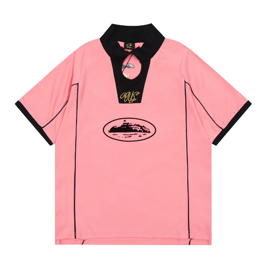 "CRTZ" Football T-shirt Pink
