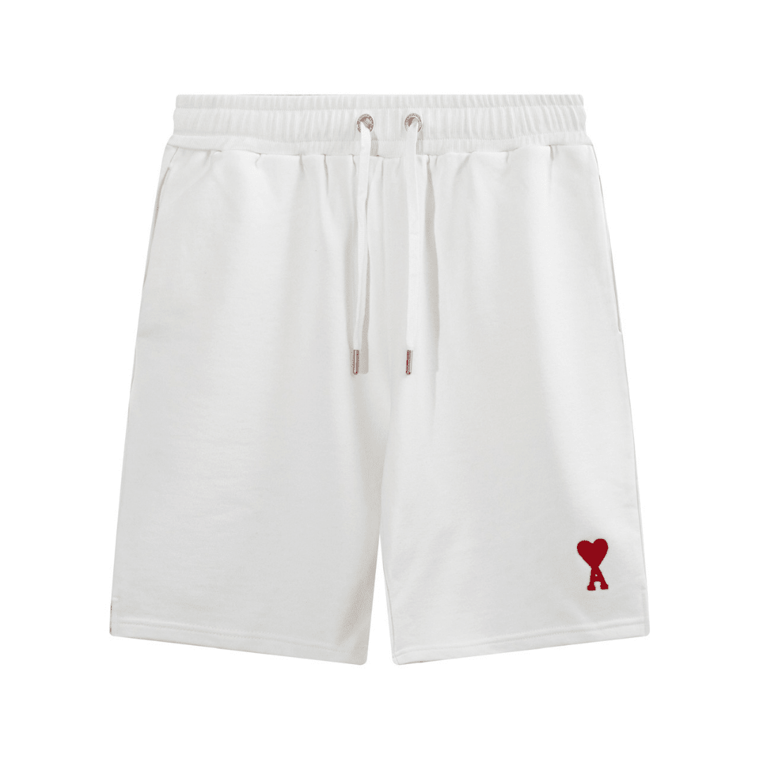"Ami" Shorts White/Red V2