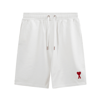 "Ami" Shorts White/Red V2