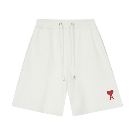 "Ami" Shorts White/Red