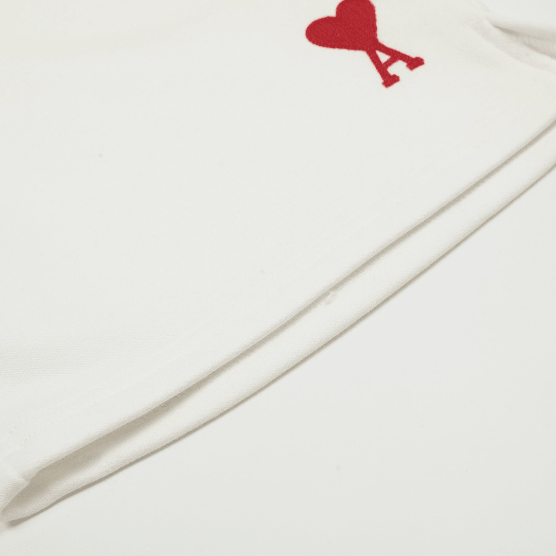 "Ami" Shorts White/Red