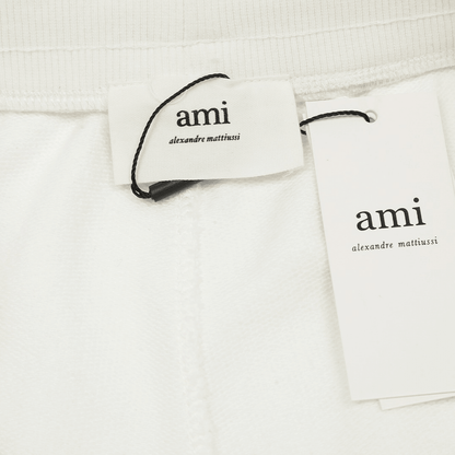 "Ami" Shorts White/Red