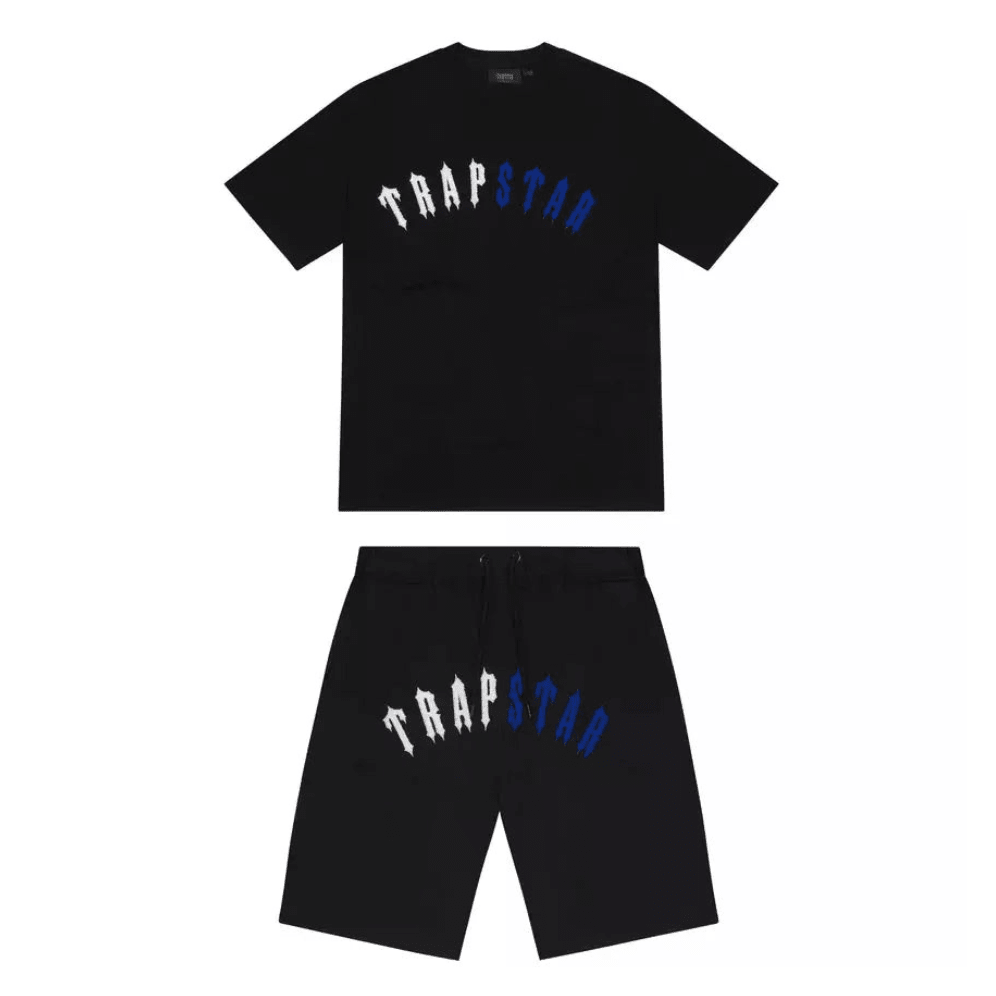 "TS" Short Set Black Blue