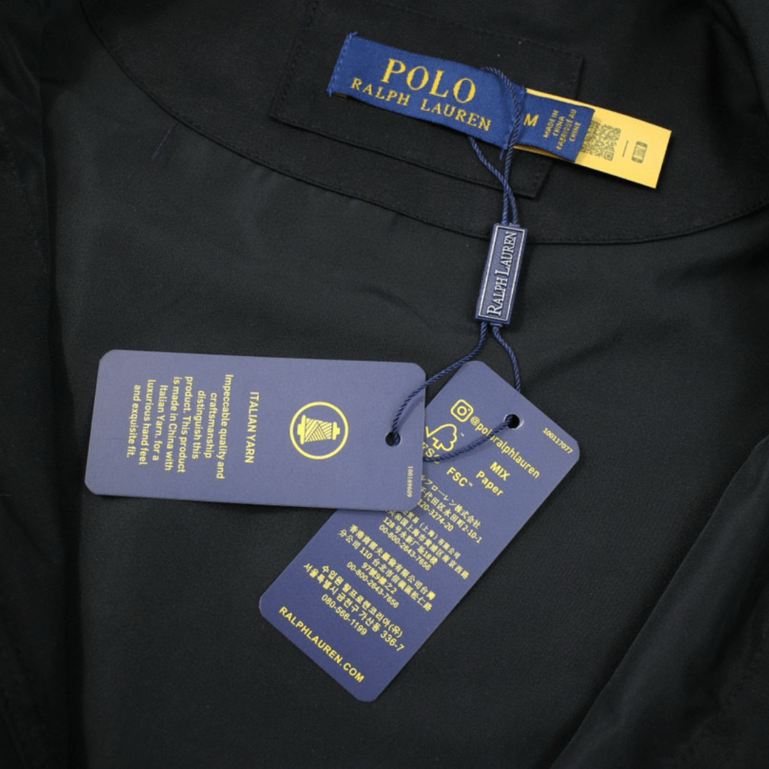 "RL" Windbreaker Black