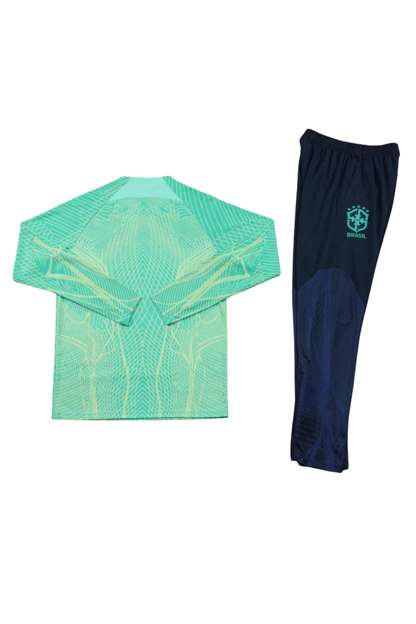 "Brazil" Dark Blue and Green Tracksuit