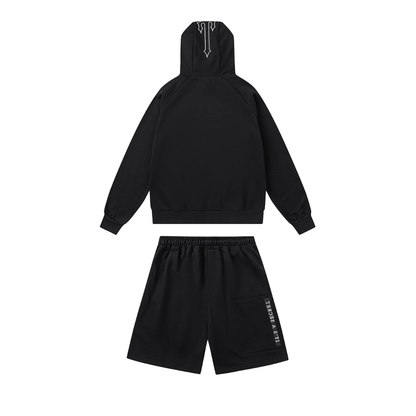 "TS" Hoodie Short Set
