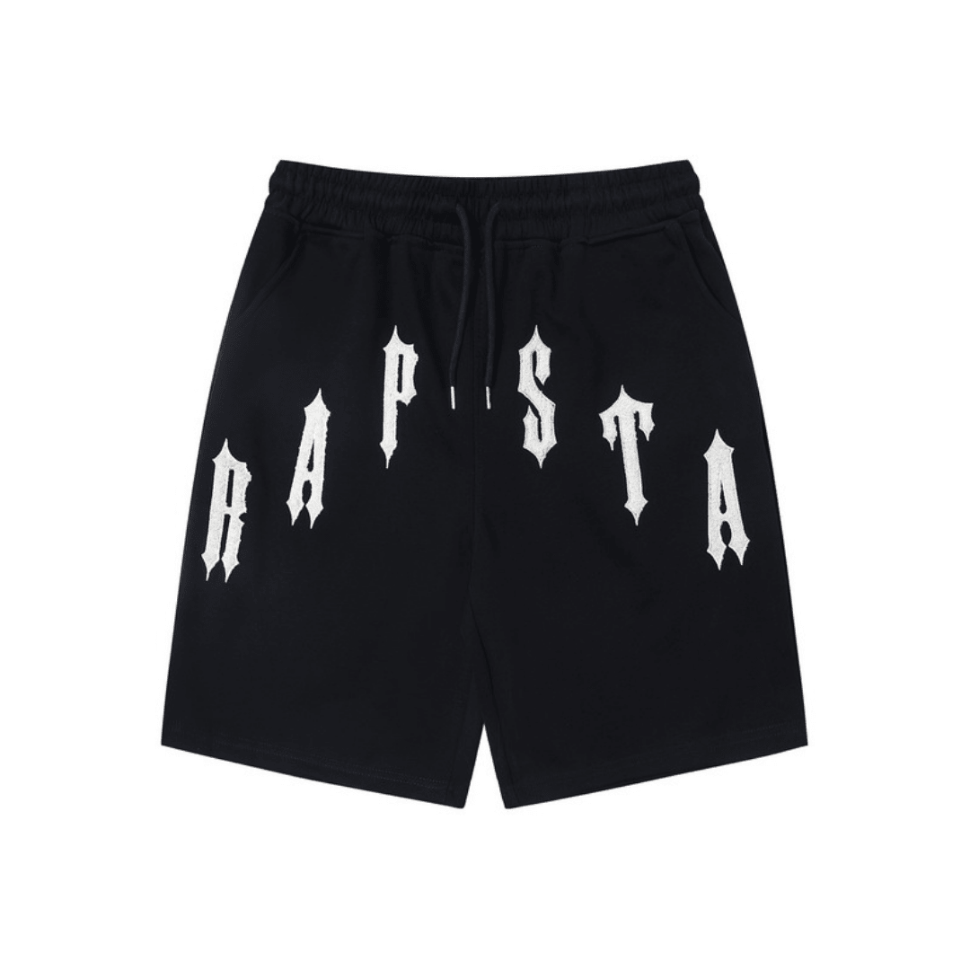 "TS" Short Set Black White
