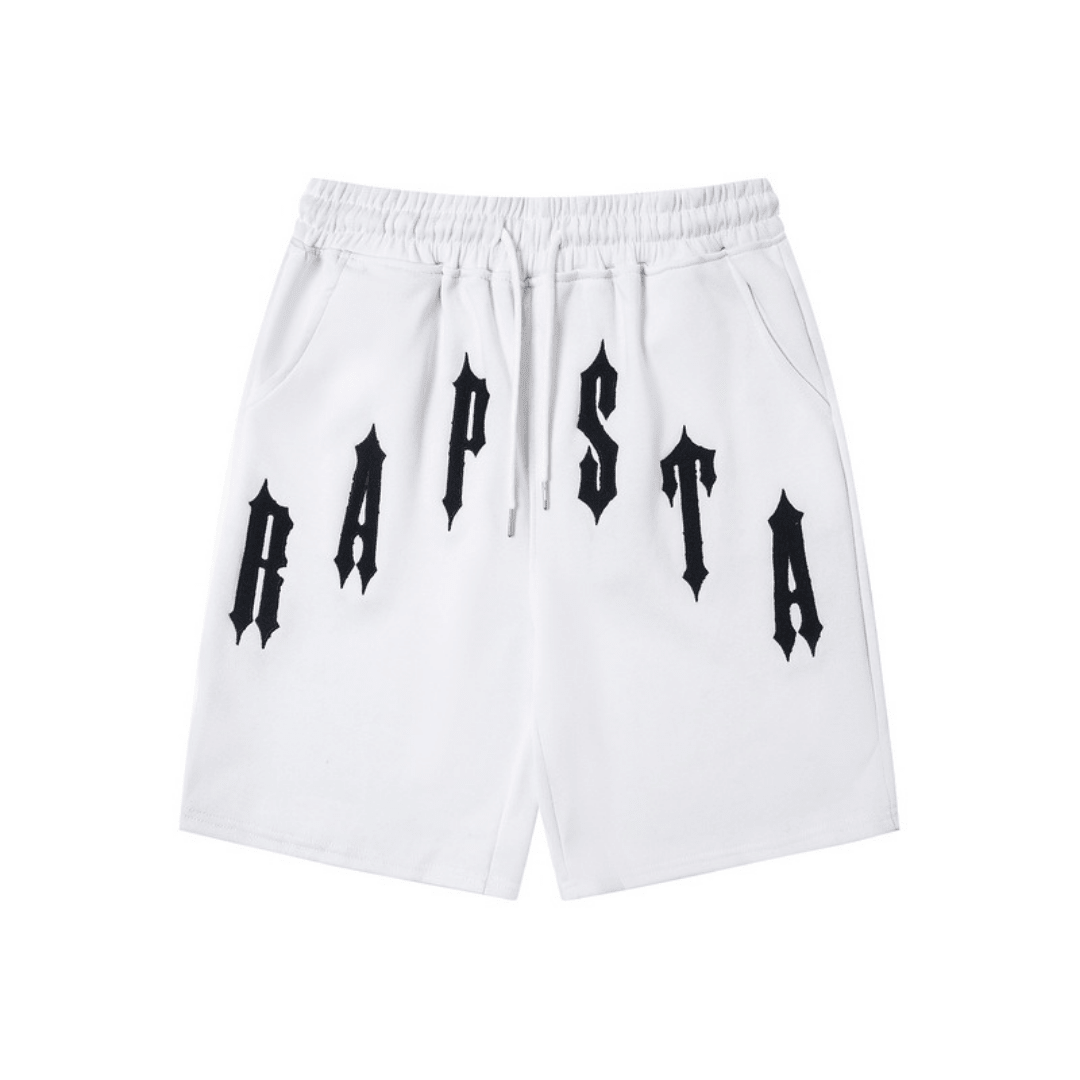 "TS" Short Set White Black