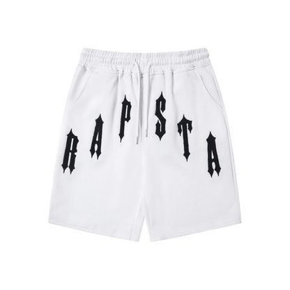 "TS" Short Set White Black