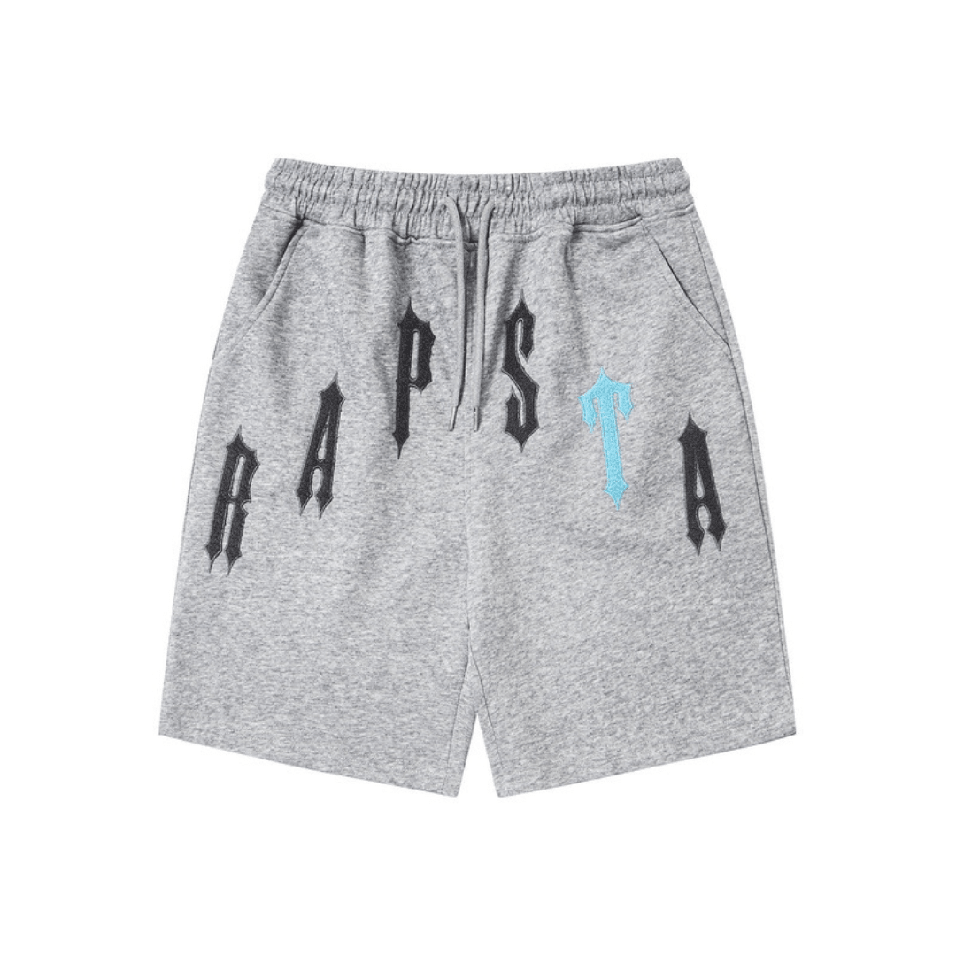 "TS" Short Set Grey White