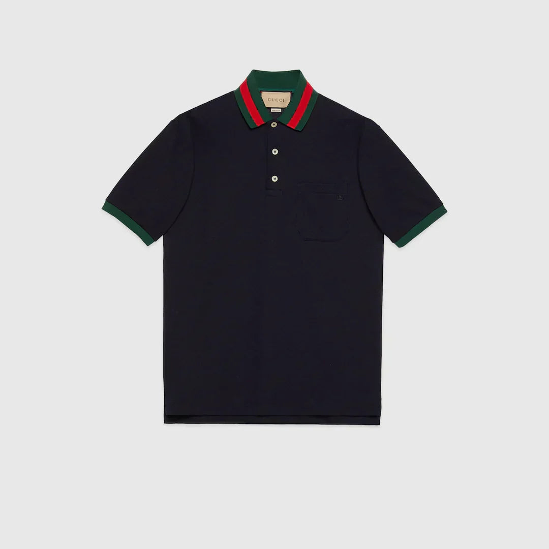 "GG" Polo Cotton