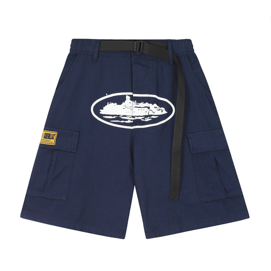 "CRTZ" Cargo Shorts Navyblue