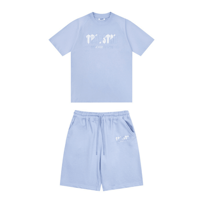 "TS" Short Set Blue