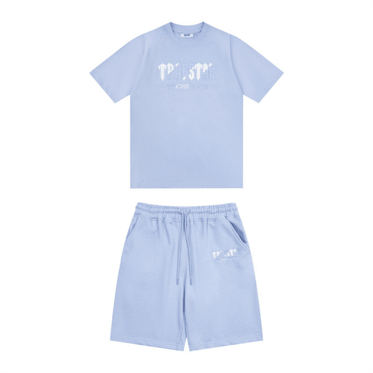 "TS" Short Set Blue