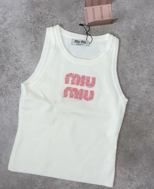 PINK LETTERS TANK TOP
