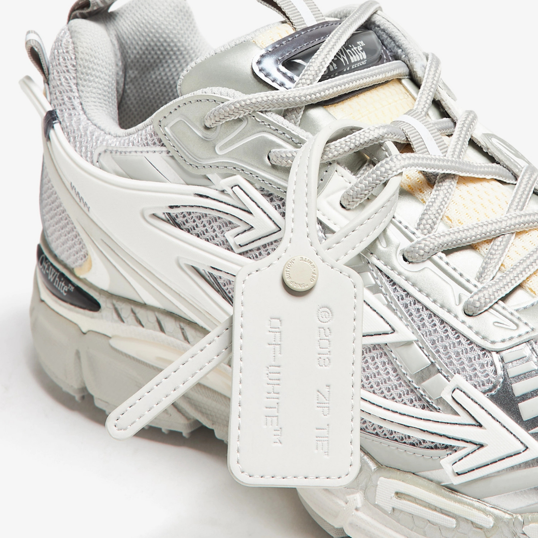 Off "Be Right Back" Sneaker Silver White