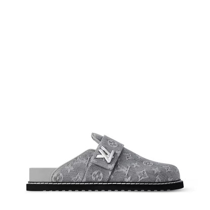 "LV" Slides Grey