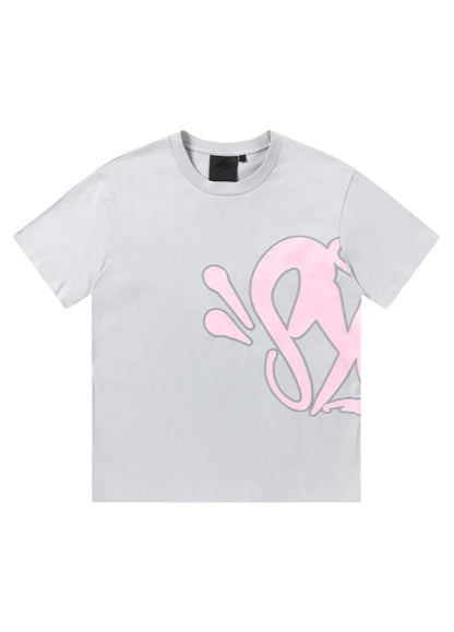 "Graffiti" Short set Grey Pink