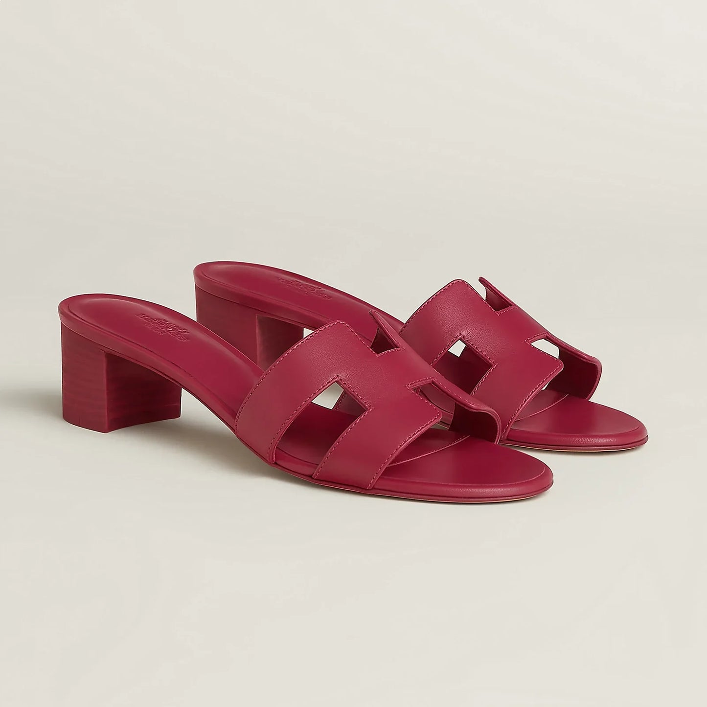 H OASIS HEELED SANDALS TAUPE
